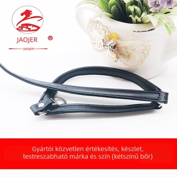 SJK-PU Női sarok anti-slip pánt – Háromszög alakú fűzők, Irodalmi retró stílus, Jiaojianer márka