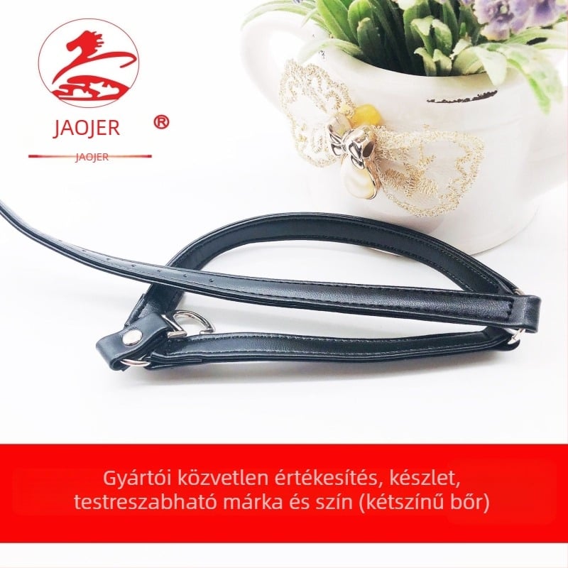 SJK-PU Női sarok anti-slip pánt – Háromszög alakú fűzők, Irodalmi retró stílus, Jiaojianer márka