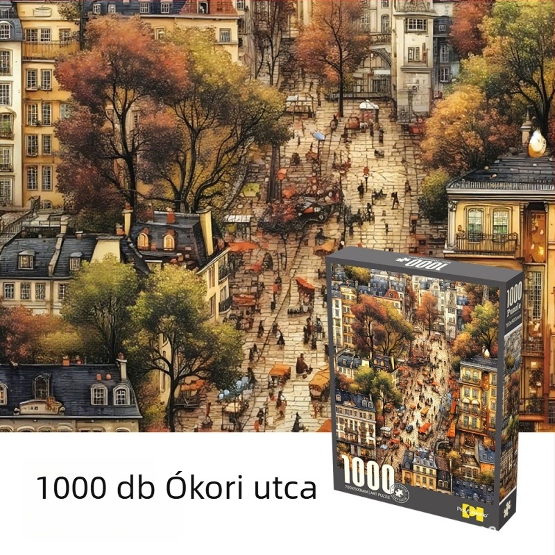 Velúrpapírból készült puzzle a stresszoldáshoz, sík puzzle, karácsonyi havas táj, testreszabható minták (Anyag: papír; Kategória: sík puzzle; Téma: karácsonyi havas táj; Funkció: stresszoldó velúr puzzle; Testreszabás: elérhető)