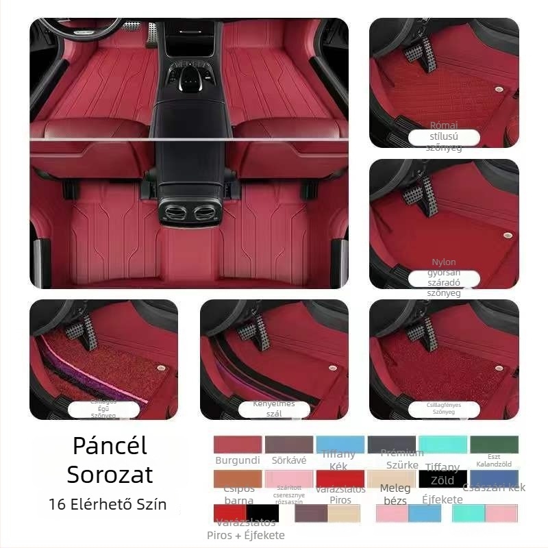 Bőr autópadló szőnyegek speciális autóhoz, Da Sheng márka, testreszabható, opciók Leather Foot Mat, Silk Loop Foot Mat, Lawn Foot Mat