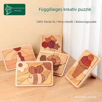 Merpin Fa puzzle tábla gyerekeknek, sík puzzle, 4–6 évesek
