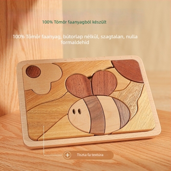 Merpin Fa puzzle tábla gyerekeknek, sík puzzle, 4–6 évesek