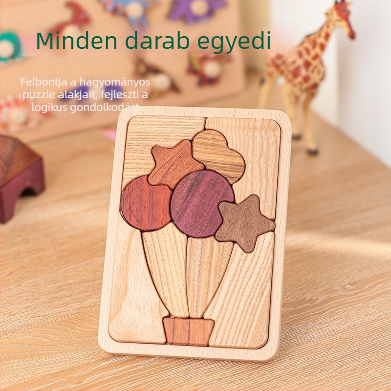 Merpin Fa puzzle tábla gyerekeknek, sík puzzle, 4–6 évesek