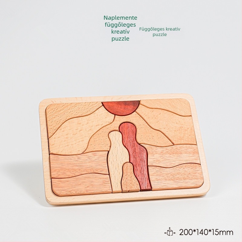 Merpin Fa puzzle tábla gyerekeknek, sík puzzle, 4–6 évesek