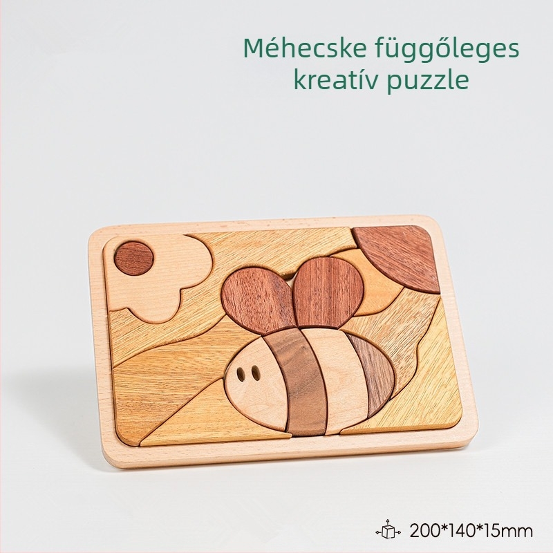 Merpin Fa puzzle tábla gyerekeknek, sík puzzle, 4–6 évesek