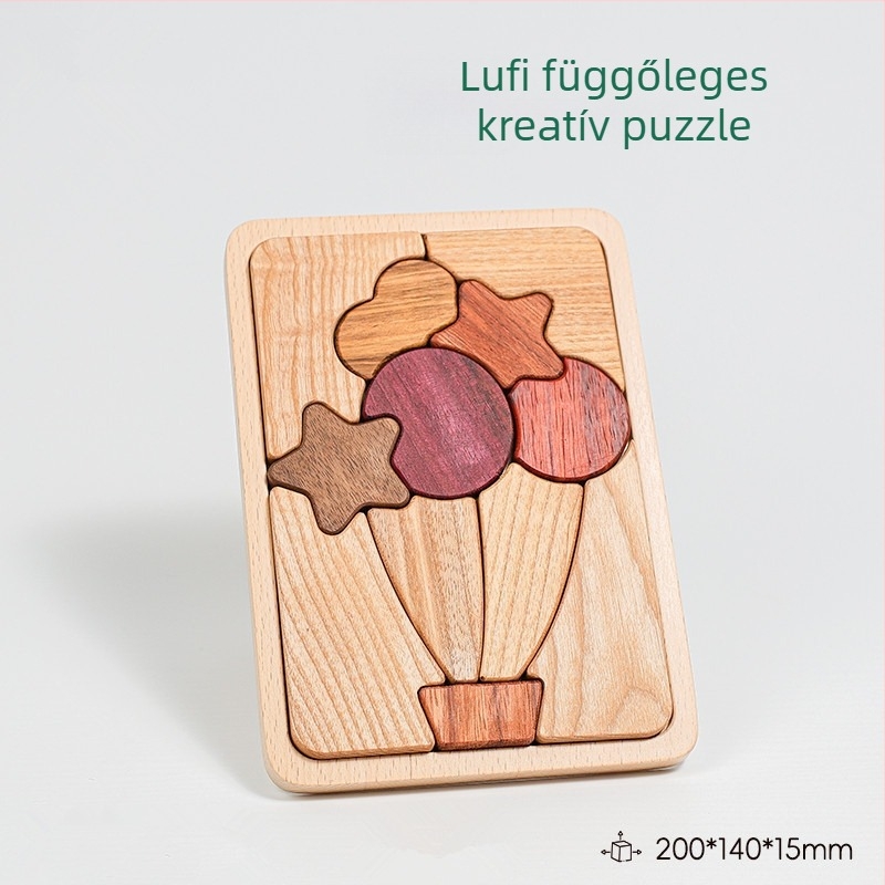 Merpin Fa puzzle tábla gyerekeknek, sík puzzle, 4–6 évesek