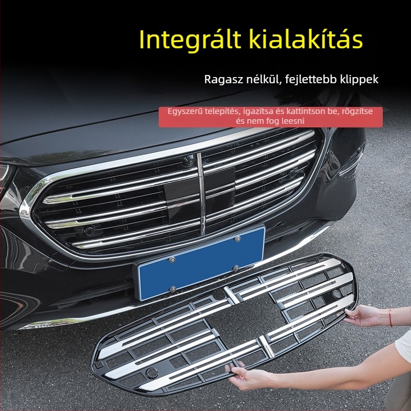 Mercedes‑Benz E300L integrált radiátorrács rovar- és porvédő hálóval E300L/E260L-hez (Anyag: ABS; Márka: Fengguang; Kompatibilitás: E300L/E260L)