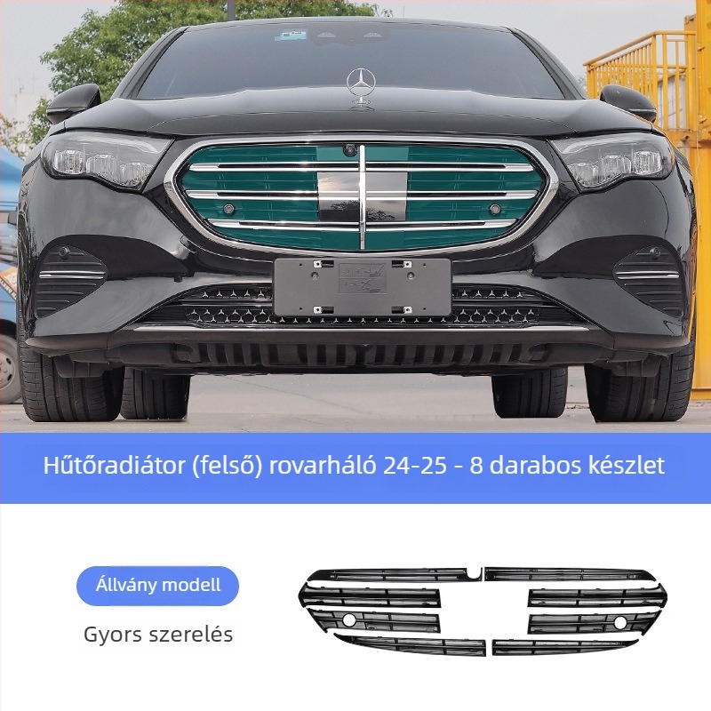 Mercedes‑Benz E300L integrált radiátorrács rovar- és porvédő hálóval E300L/E260L-hez (Anyag: ABS; Márka: Fengguang; Kompatibilitás: E300L/E260L)