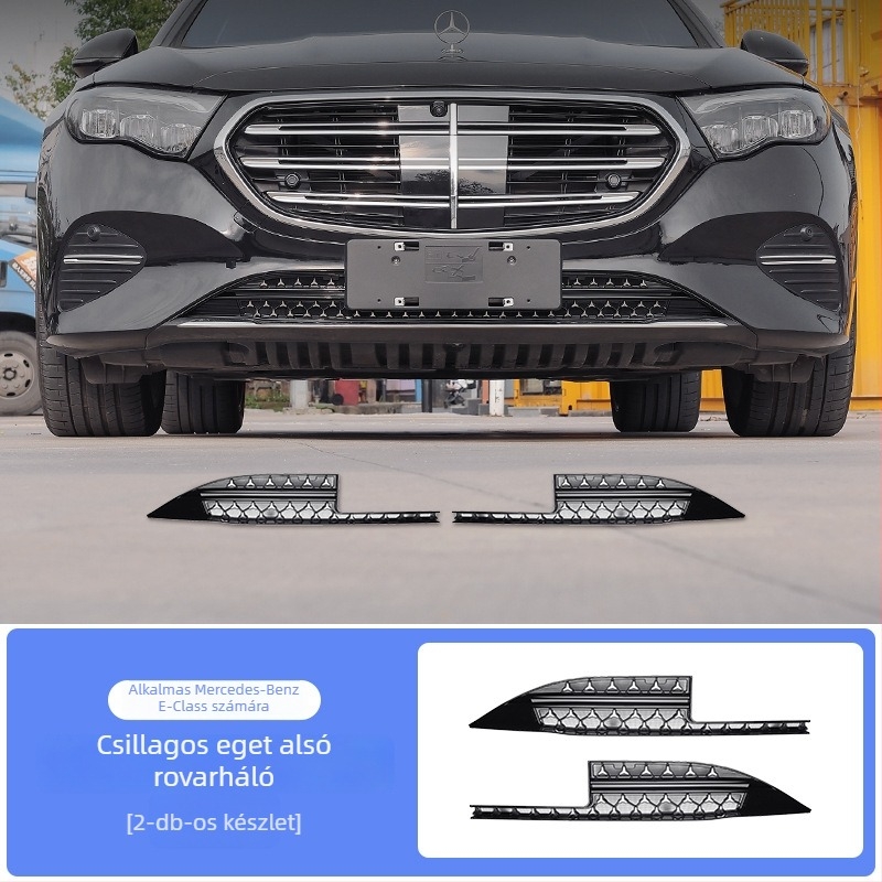 Mercedes‑Benz E300L integrált radiátorrács rovar- és porvédő hálóval E300L/E260L-hez (Anyag: ABS; Márka: Fengguang; Kompatibilitás: E300L/E260L)