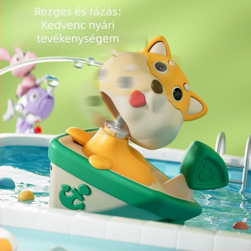 Rajzfilmfigurás vízipisztoly játék (Műanyag; Vízfújás funkció; 4–6 éveseknek; Strandjáték)