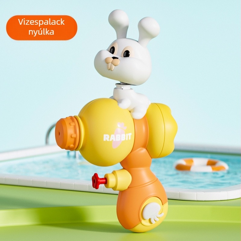 Rajzfilmfigurás vízipisztoly játék (Műanyag; Vízfújás funkció; 4–6 éveseknek; Strandjáték)