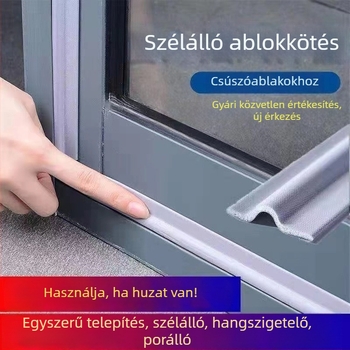 Öntapadós ajtó- és ablak tömítés, szélálló, zajcsökkentő, porvédő és melegítő hatás, univerzális ablakmodellhez