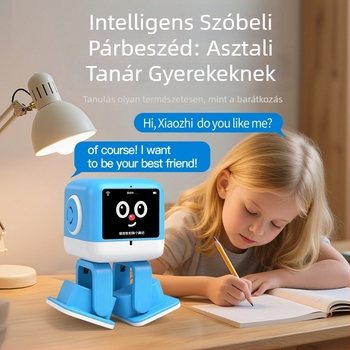 AI-alapú okos oktatási robot játék érintéses interakcióval, interaktív beszélgetéssel és tanulással gyerekeknek