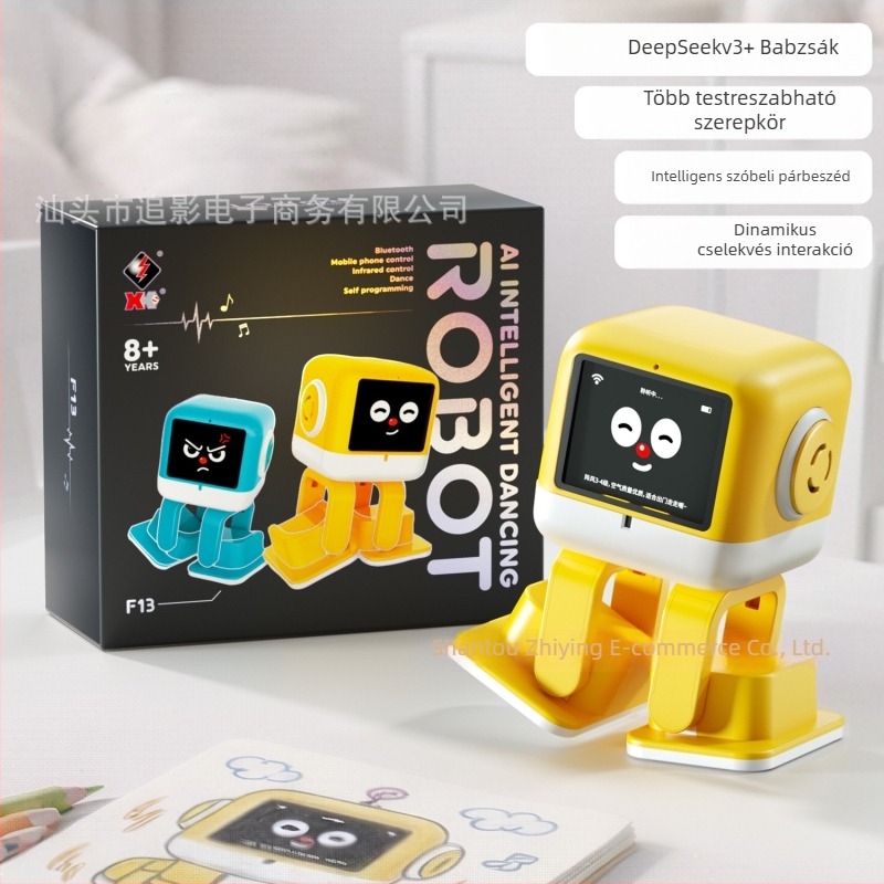AI-alapú okos oktatási robot játék érintéses interakcióval, interaktív beszélgetéssel és tanulással gyerekeknek
