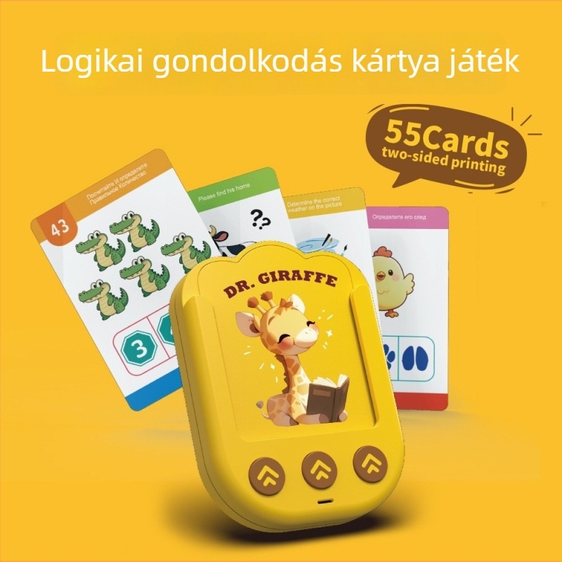 Korai oktatási eszköz, kétnyelvű tanulás, hangos történetek és interaktív játékok (ABS; Tápellátás: száraz elem; Memória: nincs memória; 4–6 éveseknek)