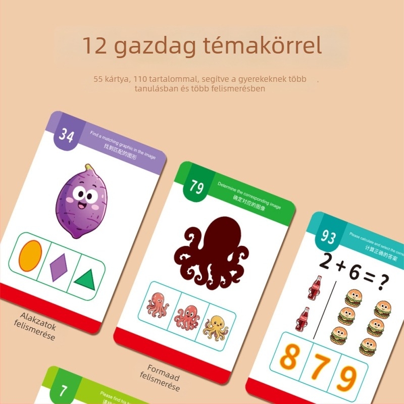 Korai oktatási eszköz, kétnyelvű tanulás, hangos történetek és interaktív játékok (ABS; Tápellátás: száraz elem; Memória: nincs memória; 4–6 éveseknek)
