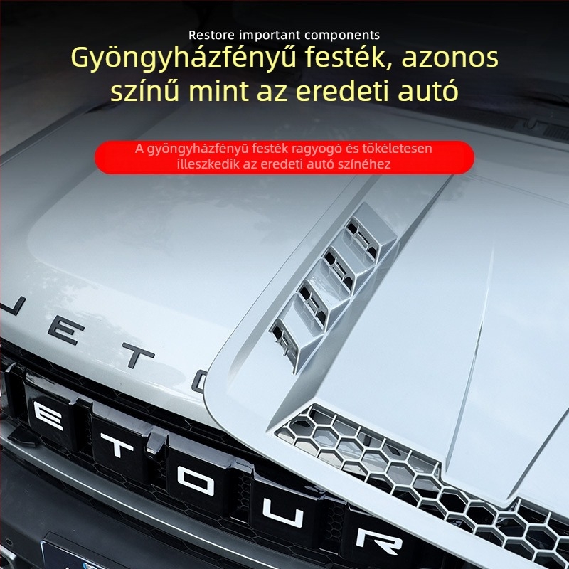 Jietu Traveler Shanhai T2 motorháztető védőburkolat — szerelés szívócsészékkel