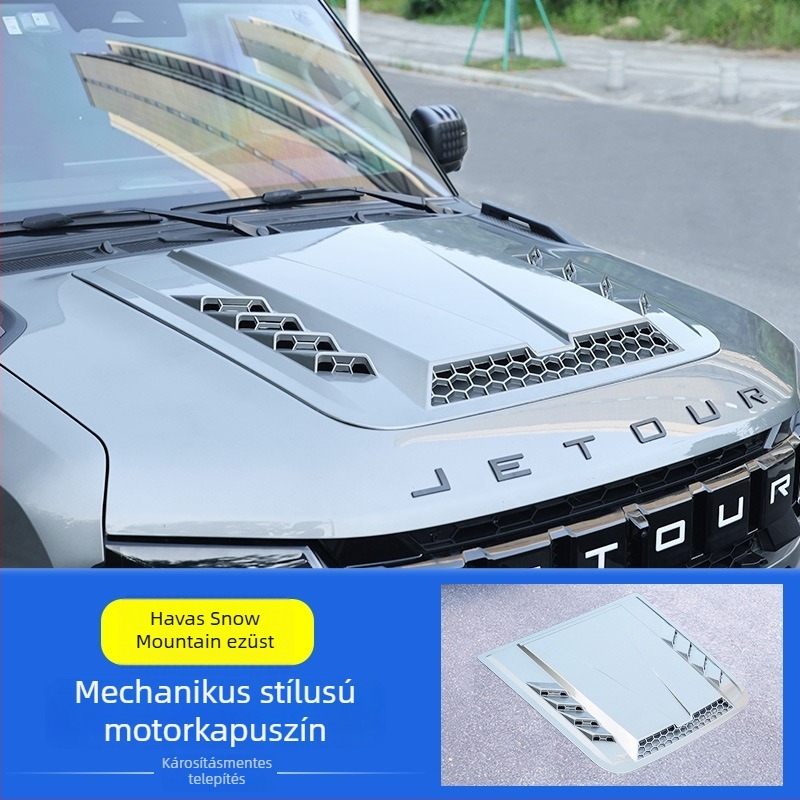 Jietu Traveler Shanhai T2 motorháztető védőburkolat — szerelés szívócsészékkel
