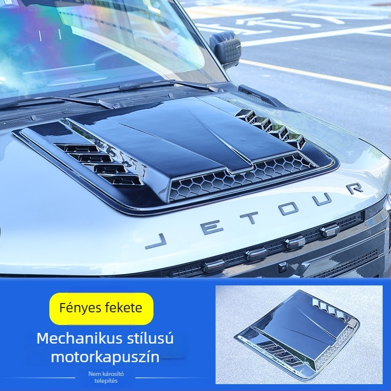 Jietu Traveler Shanhai T2 motorháztető védőburkolat — szerelés szívócsészékkel
