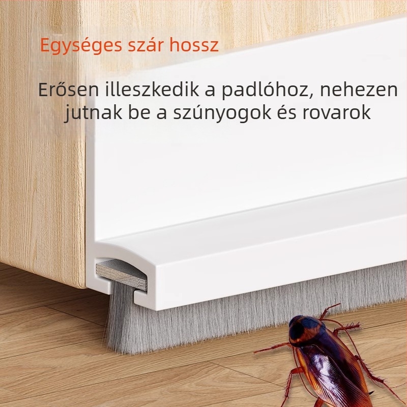Youmeng H-alakú ajtó alatti kefés tömítőszalag – ablakokhoz, szélálló, szivárgásmentes, rovarbiztos