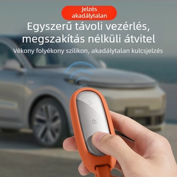 Szilikon autókulcs tok csattal, kompatibilis L6L7L8L9 MEGA modellel