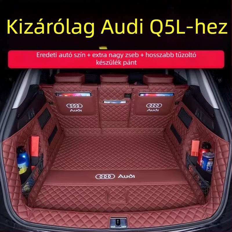 Audi Q5L hátsó csomagtartó szőnyeg teljes lefedettséggel, kompatibilis 10–26 modellhez, P/N: 5H14Z844350178, autó belső kiegészítő