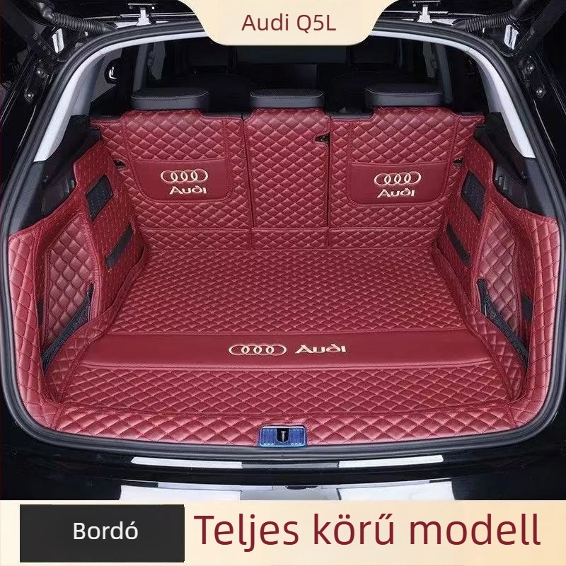Audi Q5L hátsó csomagtartó szőnyeg teljes lefedettséggel, kompatibilis 10–26 modellhez, P/N: 5H14Z844350178, autó belső kiegészítő
