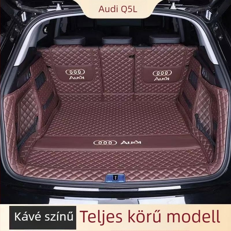 Audi Q5L hátsó csomagtartó szőnyeg teljes lefedettséggel, kompatibilis 10–26 modellhez, P/N: 5H14Z844350178, autó belső kiegészítő