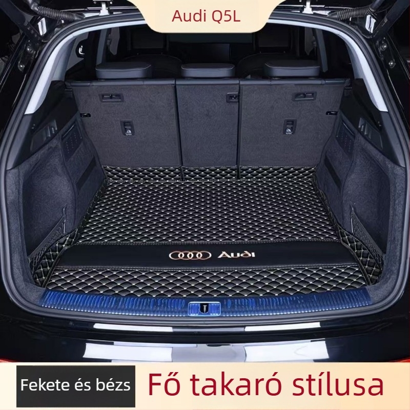 Audi Q5L hátsó csomagtartó szőnyeg teljes lefedettséggel, kompatibilis 10–26 modellhez, P/N: 5H14Z844350178, autó belső kiegészítő
