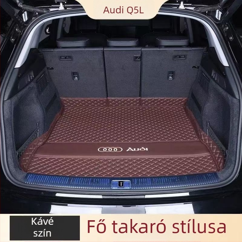 Audi Q5L hátsó csomagtartó szőnyeg teljes lefedettséggel, kompatibilis 10–26 modellhez, P/N: 5H14Z844350178, autó belső kiegészítő
