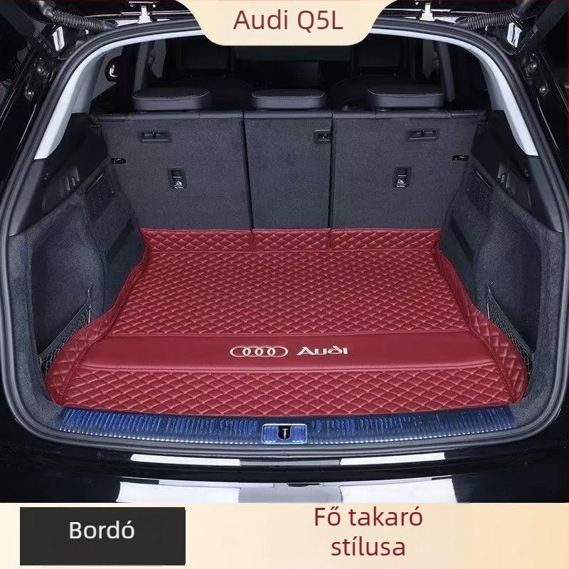 Audi Q5L hátsó csomagtartó szőnyeg teljes lefedettséggel, kompatibilis 10–26 modellhez, P/N: 5H14Z844350178, autó belső kiegészítő
