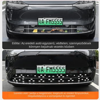 Minghao ABS rovarvédő előfront háló AITO M9-hez – Levehető középső háló, módosított megjelenés