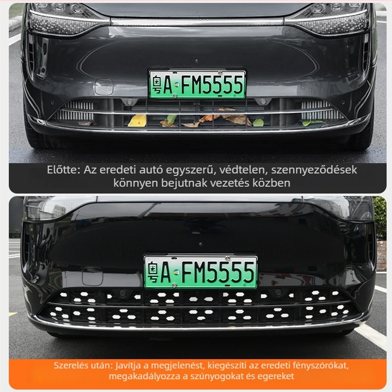 Minghao ABS rovarvédő előfront háló AITO M9-hez – Levehető középső háló, módosított megjelenés