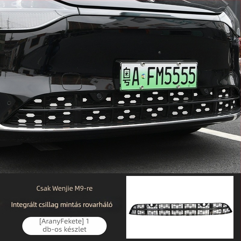 Minghao ABS rovarvédő előfront háló AITO M9-hez – Levehető középső háló, módosított megjelenés