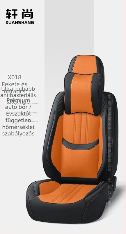 Autóülésvédő készlet, mikroszálas bőr, pamut töltés, szellőző, egész éves használatra, 5 üléshez