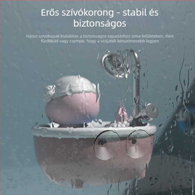 Fürdőjáték malac témával – elektromos vízsugár, műanyag, 4–6 éveseknek