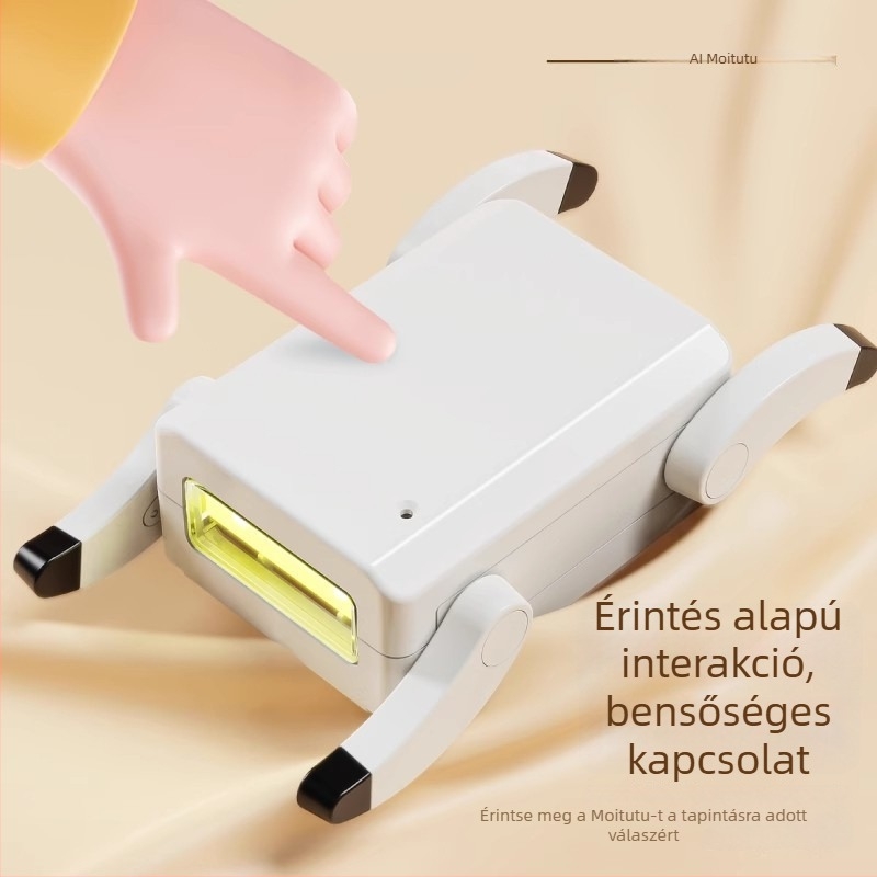 Intelligens robotkutya – babzsákos interaktív játék hangutasításokkal és dialógussal, műanyag test, lítium akkumulátor, 4–6 éveseknek