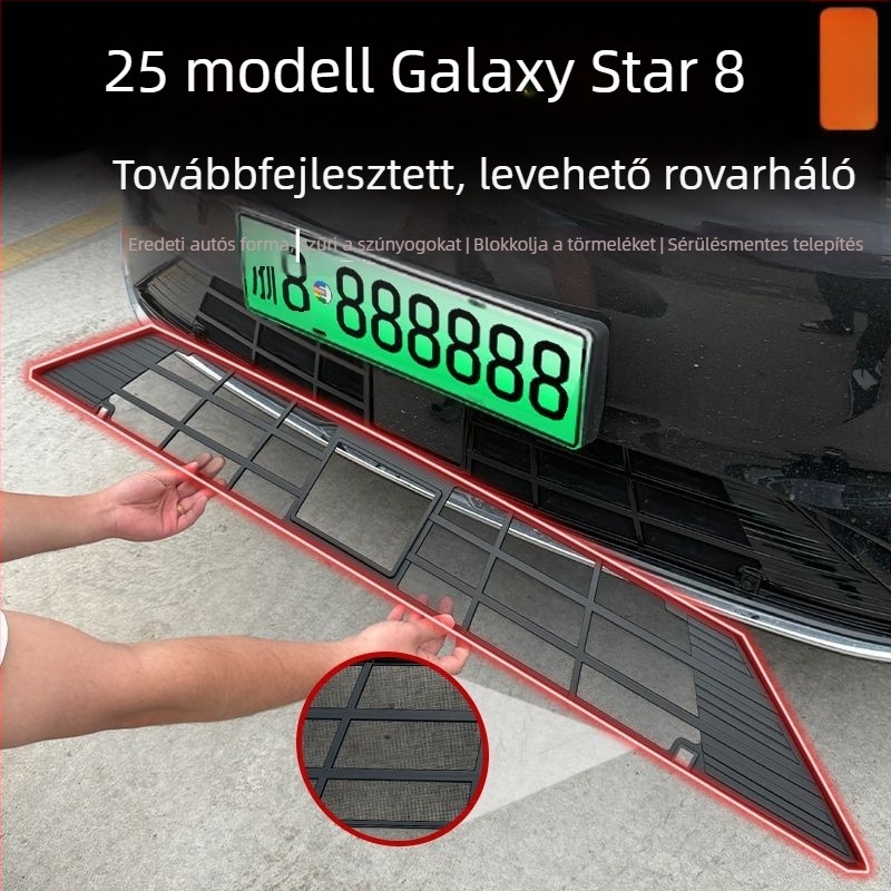Kihúzható rovarvédő háló Galaxy Star 8-hoz klipszekkel a szúnyogok és a szösz ellen – módosítás