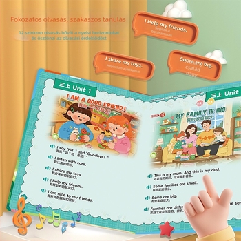 Tanuláshoz olvasó toll — elektromos, újratölthető, zenei/hang funkciókkal; lítium akkumulátor; 4–6 éveseknek; 3C tanúsítvány 2022012202482652