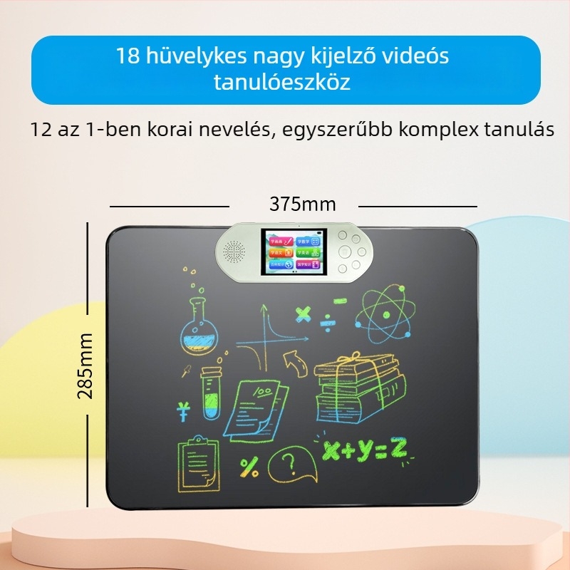 Gyermekek tanuló gépe LCD kijelzővel, szülő-gyermek játékok és zene, 2–4 GB memória, műanyag ház, 4–6 éveseknek