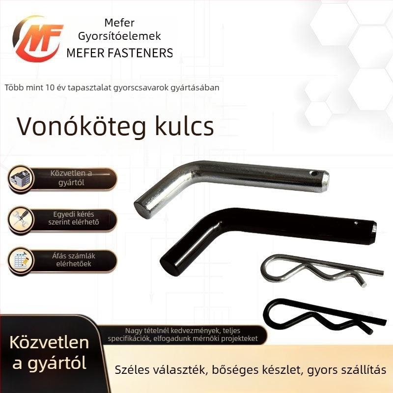 Vontatókar csap, galvanizált, GB880 szabvány, univerzális, Mif Fasteners