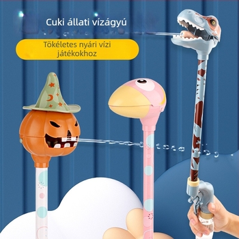 Nyomásos vízipisztoly – dinoszaurusz-tök design, ABS anyag, 4–6 éves gyermekeknek