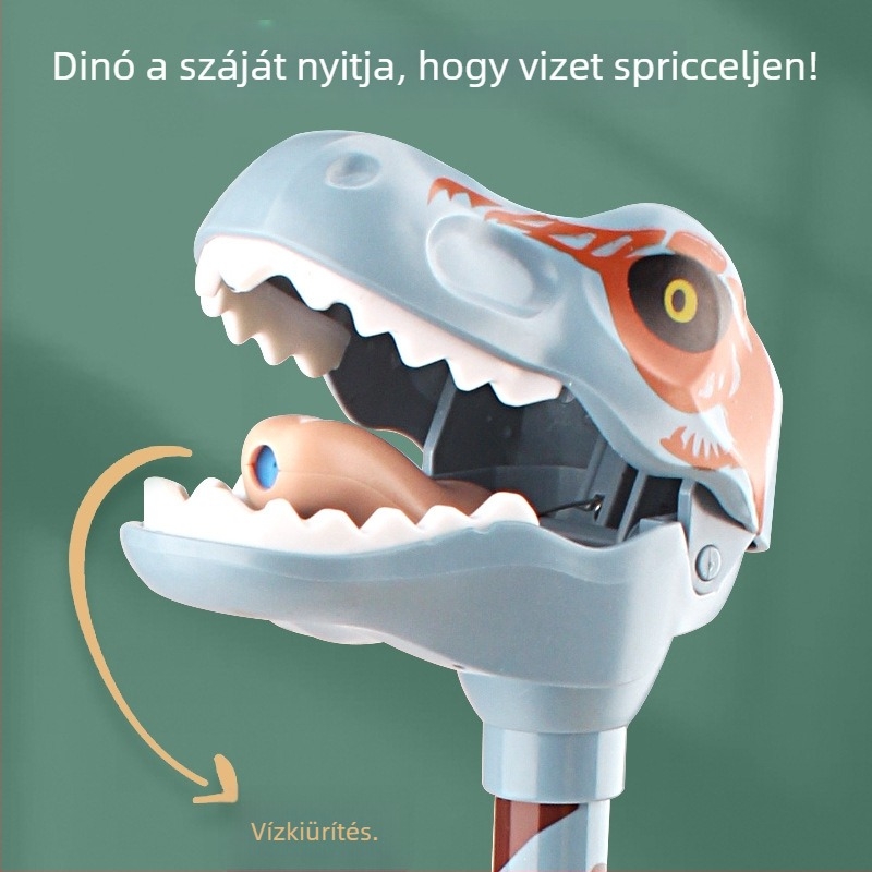 Nyomásos vízipisztoly – dinoszaurusz-tök design, ABS anyag, 4–6 éves gyermekeknek