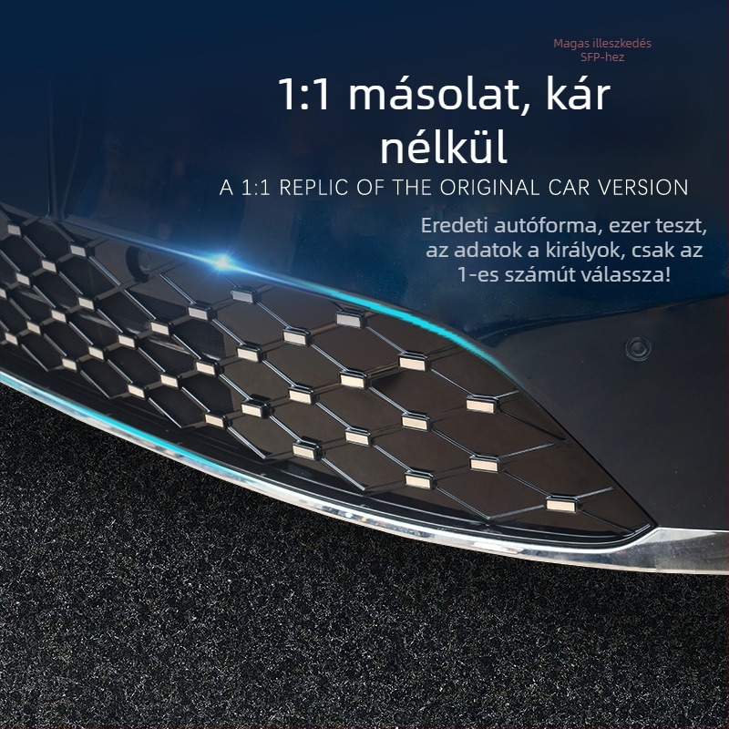 Rovarvédő háló Wuling M8-hoz, elülső és középső radiátorrács, dekoráció, klipszes rögzítés, anyag ABS