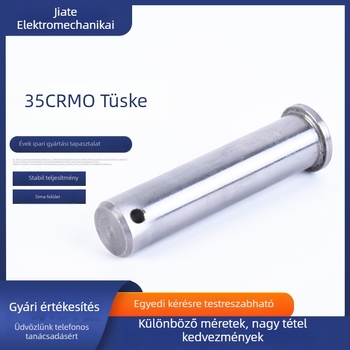 CNC304 rozsdamentes acél cilinderes pozicionáló csap, belső menet M3/M4, sík fej, rögzítő gyűrű, bordázott felület