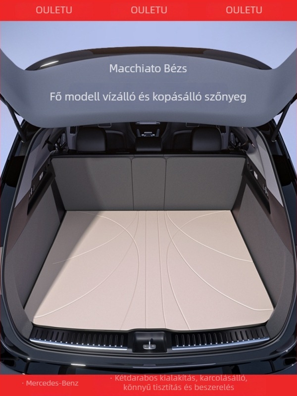 Feiying bőr csomagtartó matrac Mercedes-Benz E300L, C260L, GLC260, A200L, C200L és GLC260L — teljes lefedettség, testreszabható