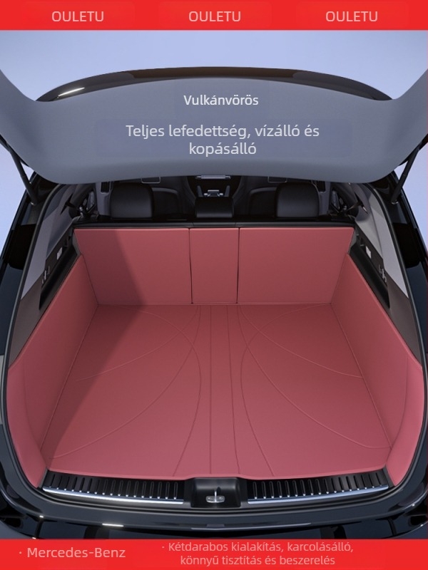 Feiying bőr csomagtartó matrac Mercedes-Benz E300L, C260L, GLC260, A200L, C200L és GLC260L — teljes lefedettség, testreszabható