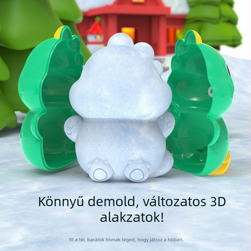 CLT Hógolyó-klip – műanyag hócsatázó játék, 4–6 éveseknek