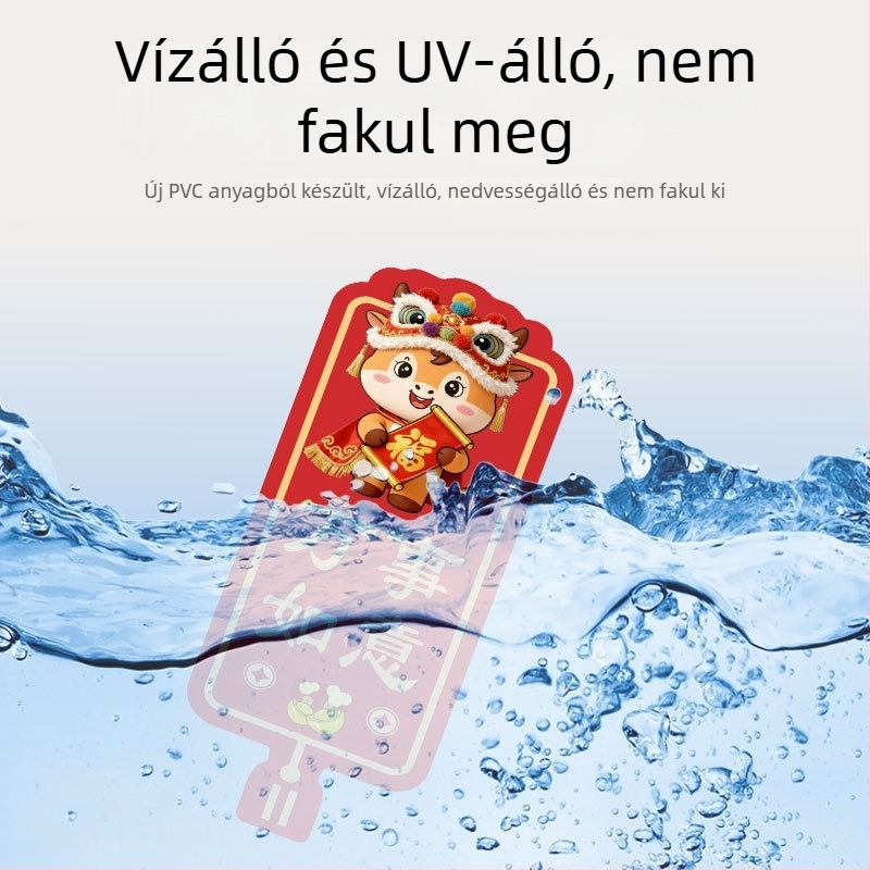 Mágneses autómatrica cartoon mintával autókhoz és elektromos motorokhoz, PVC anyag, egyedi feldolgozás, ragasztásos telepítés