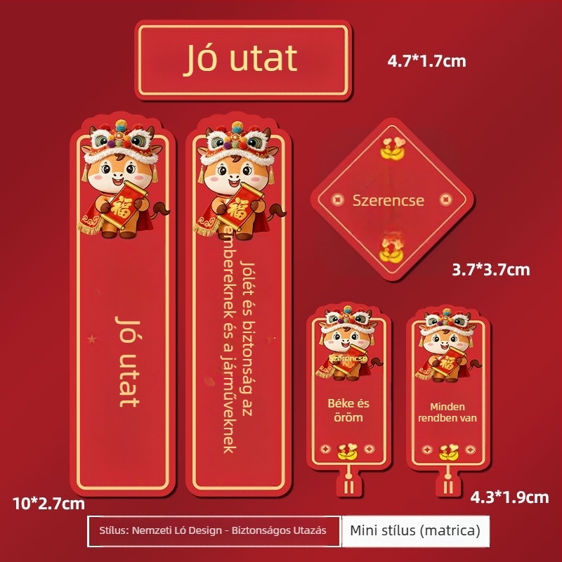 Mágneses autómatrica cartoon mintával autókhoz és elektromos motorokhoz, PVC anyag, egyedi feldolgozás, ragasztásos telepítés